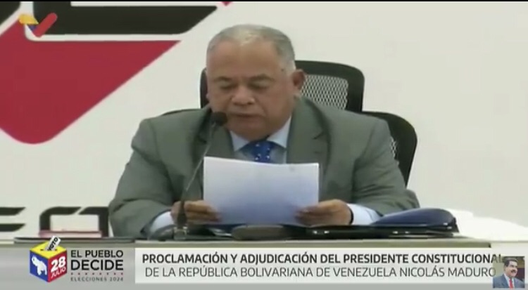 CNE oficializa proclamación de Maduro como presidente electo para el periodo&nbsp;2025-2031