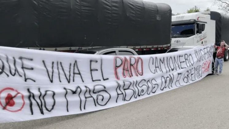 El paro de camioneros colombianos paraliza parcialmente la frontera con&nbsp;Venezuela