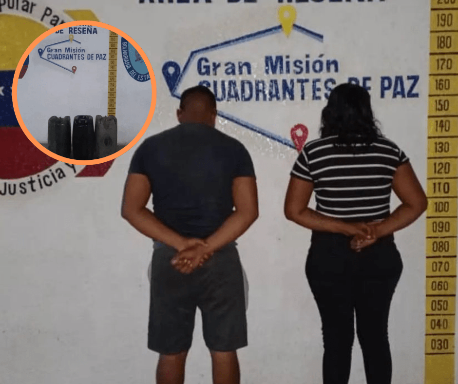 Detienen a dos personas con 180 litros de combustible en&nbsp;Clarines