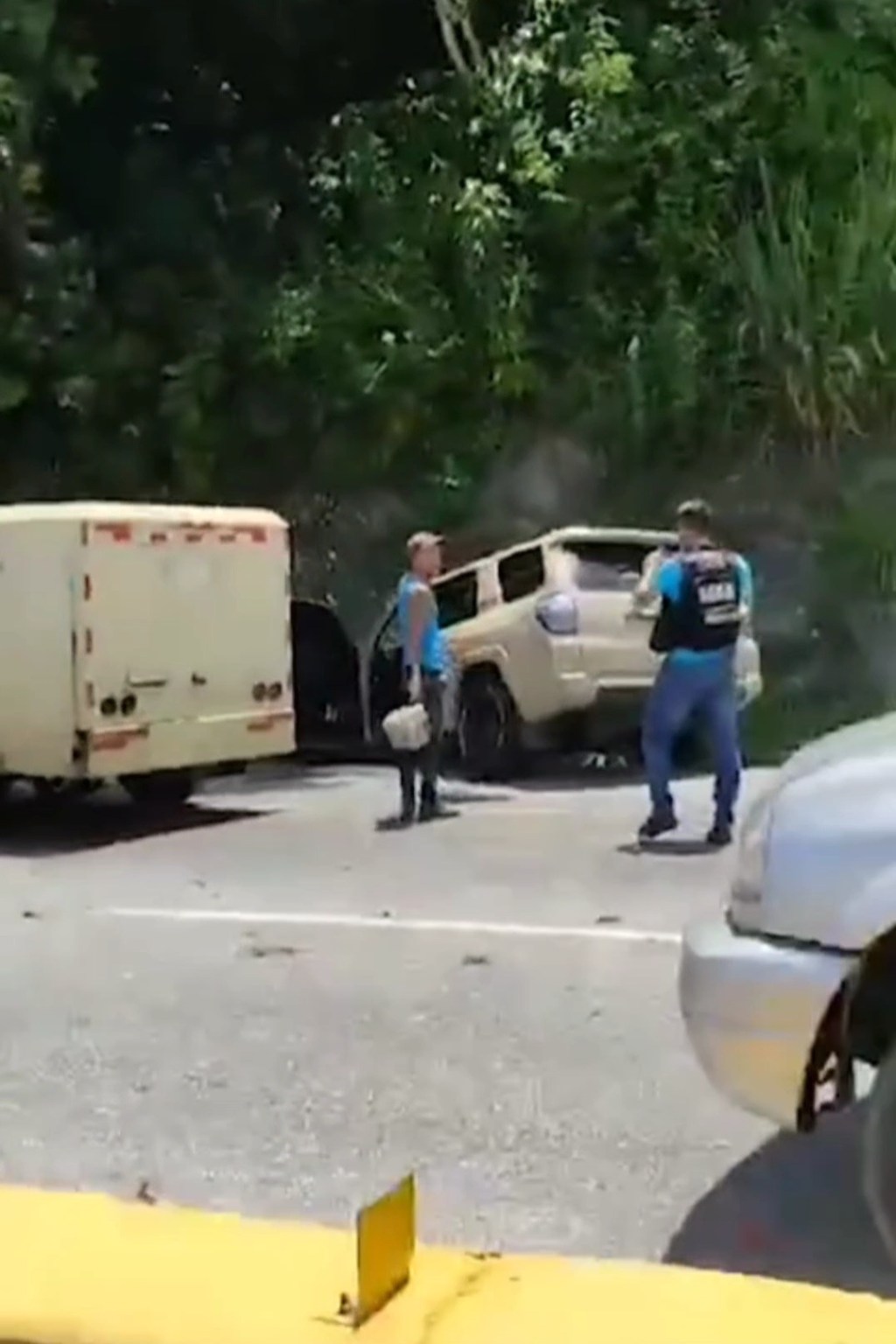 Diez lesionados en múltiple choque en la Autopista Regional del&nbsp;Centro