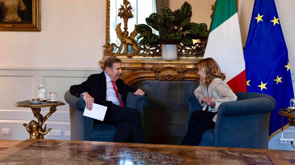 Primera ministra de Italia recibió a González Urrutia en&nbsp;Roma