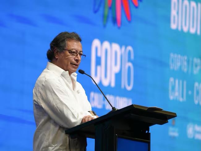 Petro critica en la COP16 «la falta de acción» para evitar la&nbsp;«extinción»