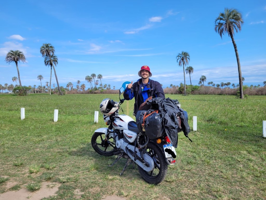 Un fanático recorre América en moto para apoyar a la Vinotinto en el partido contra&nbsp;Paraguay&nbsp;