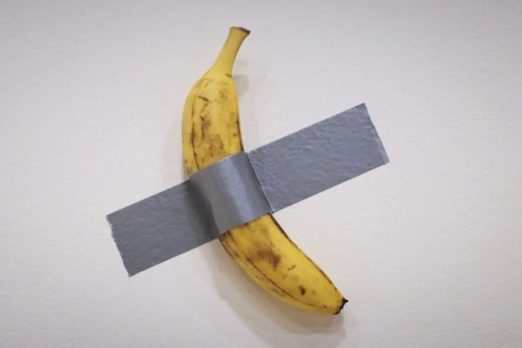 Obra de arte de un plátano pegado a la pared es vendida por 6,2 millones de&nbsp;dólares&nbsp;
