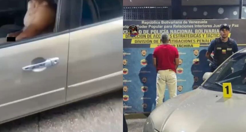 Detenido en el estado Táchira un hombre que se exhibía desnudo a mujeres desde su&nbsp;vehículo