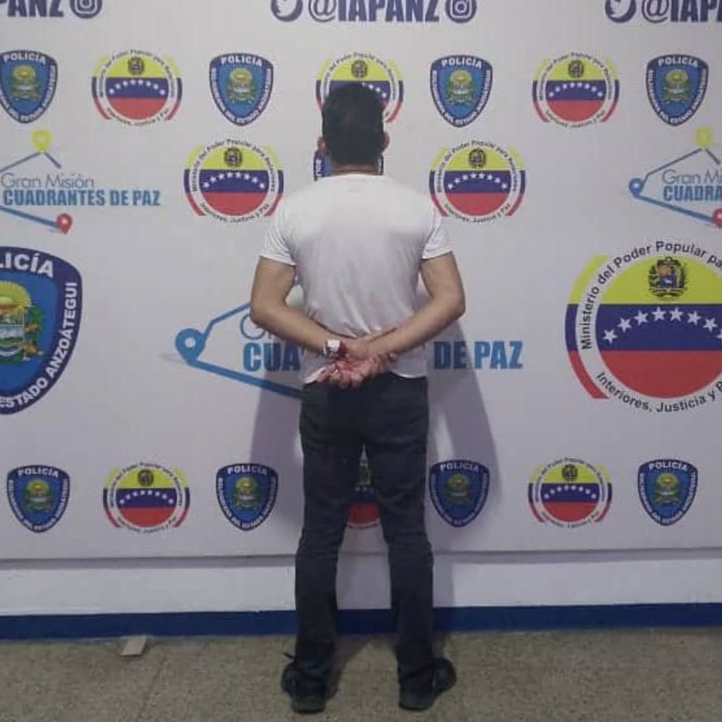 Detienen a sujeto en Puerto La Cruz por lesiones y porte ilícito de un arma de&nbsp;fuego