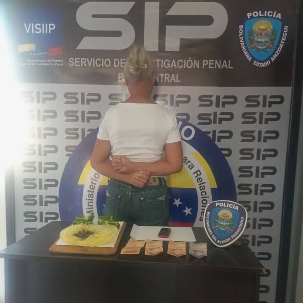 Detienen a una mujer por intentar ingresar porciones de droga a retén policial en&nbsp;Anzoátegui