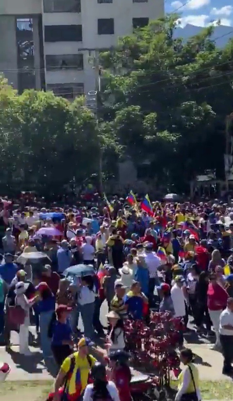 En Mérida salieron a la concentración&nbsp;opositora