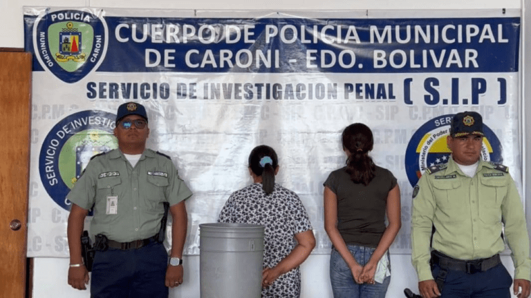 Dos mujeres arrestadas por intentar ahogar a una bebé de 8 meses en Puerto&nbsp;Ordaz