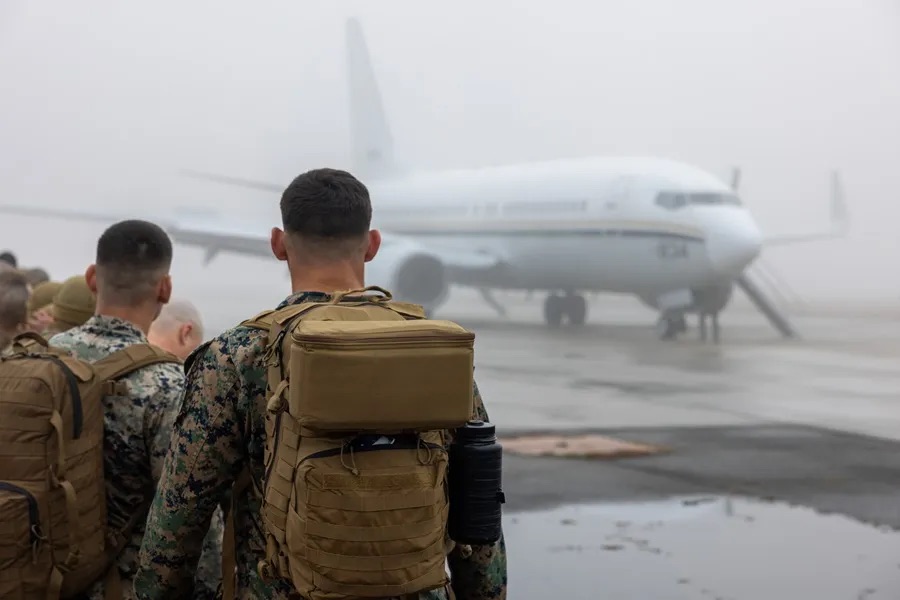 EEUU comparte video del primer vuelo de migrantes arrestados hacia&nbsp;Guantánamo
