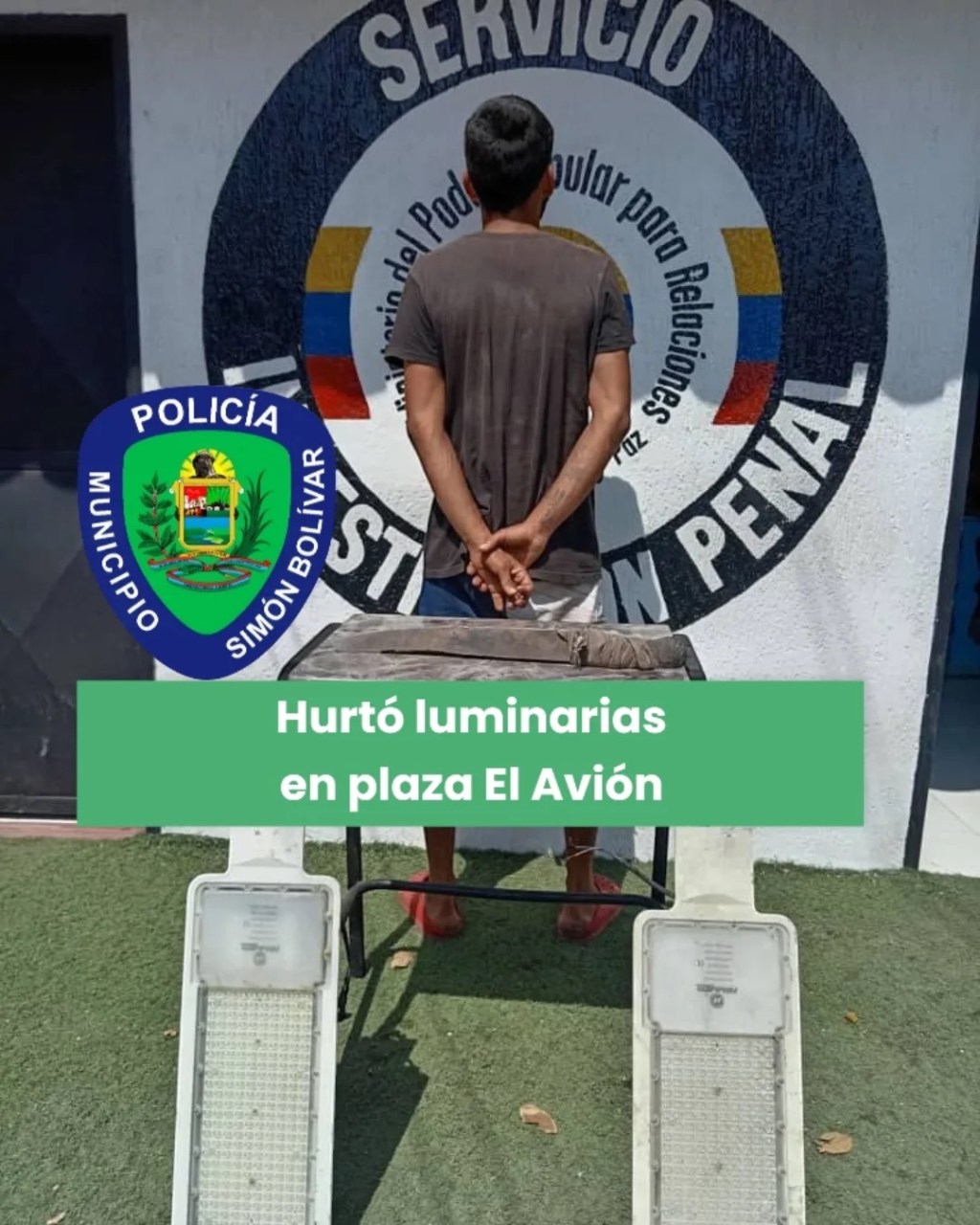 Detienen a un hombre por hurto de luminarias de plaza El Avión en&nbsp;Barcelona