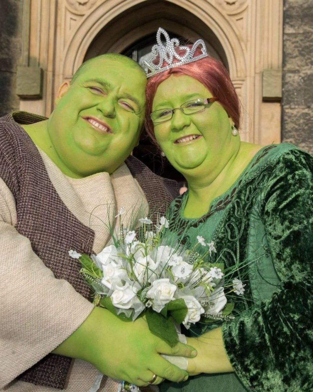 Boda de cuento de hadas: Pareja inglesa celebró su amor al estilo&nbsp;Shrek