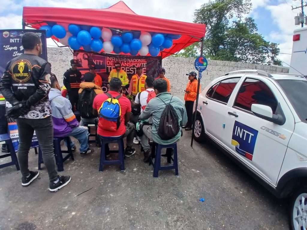 INTT implementa aulas viales para concientizar a conductores infractores&nbsp;