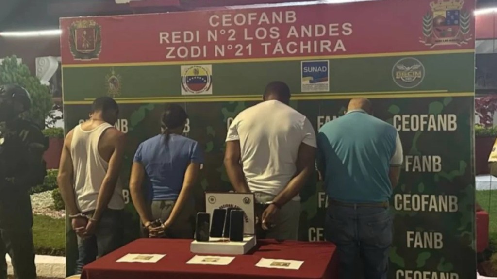 GNB capturó a 4 personas que traficaban 150 kilos de sustancias Ilícitas en&nbsp;Táchira