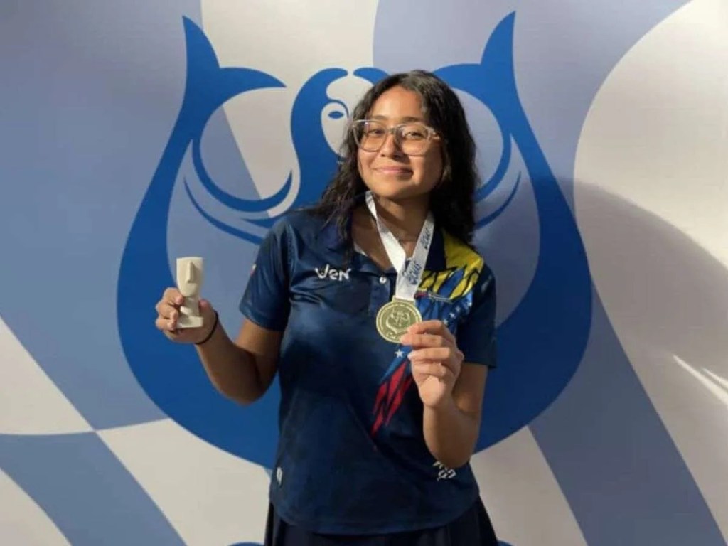 Oro para Venezuela: Isabella Zapata dominó la apnea en el Campeonato Mundial en&nbsp;Grecia