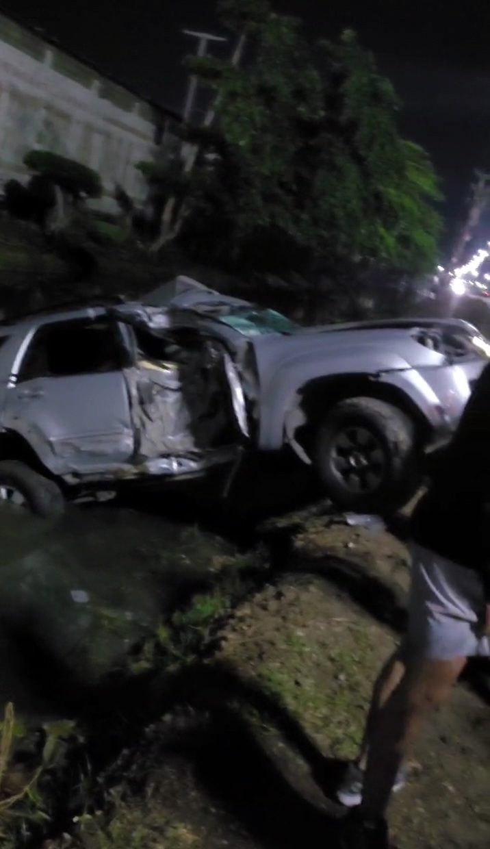 Aparatoso accidente frente a Las Villas de&nbsp;Lechería