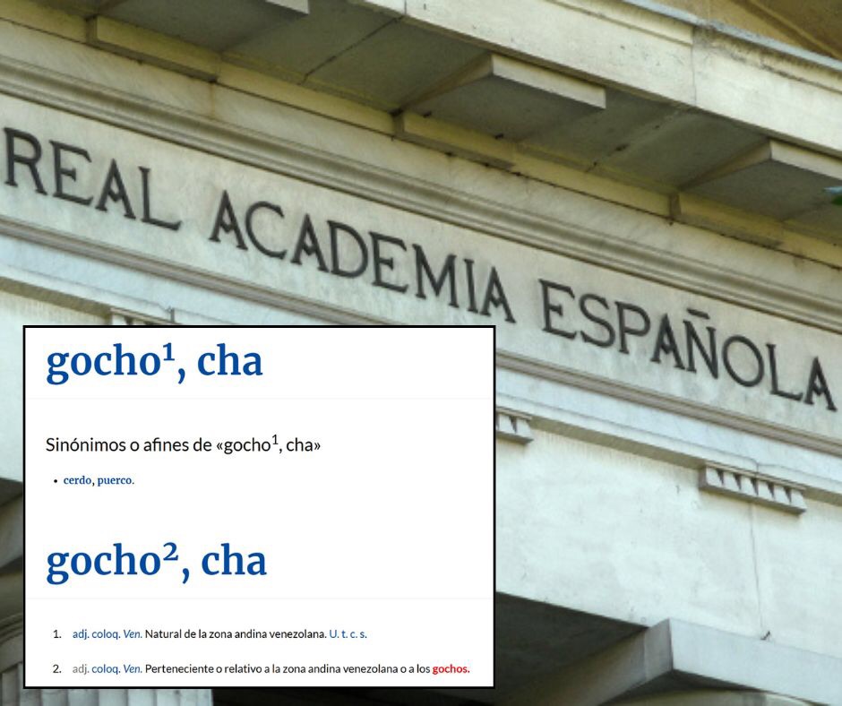 La RAE Reconoce el Término «Gocho» como Gentilicio de los Habitantes de los Andes&nbsp;Venezolanos