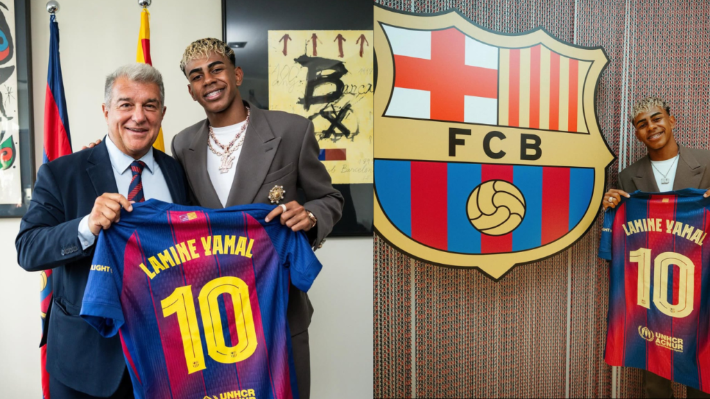 Lamine Yamal heredó el ’10’ de Messi, Maradona, Ronaldinho y&nbsp;Romario
