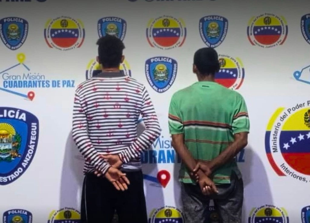 Dos sujetos detenidos por hurto de cableado en escuela de Puerto La&nbsp;Cruz