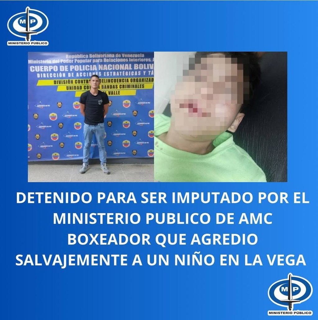 Detenido para ser imputado por el Ministerio Público boxeador que golpeó a dos&nbsp;niños