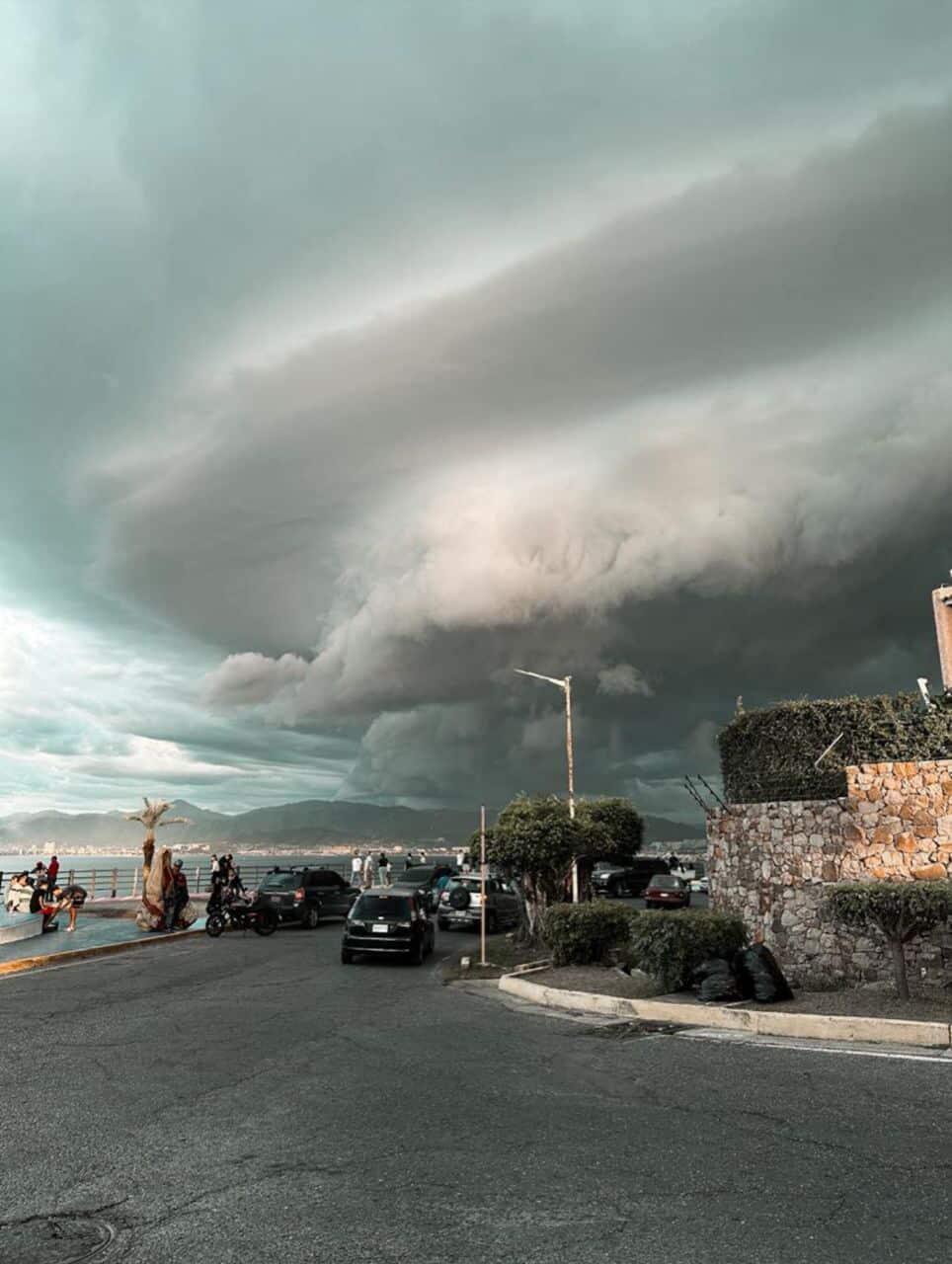 Así se vio la lluvia este domingo 17 en la zona norte de&nbsp;Anzoátegui