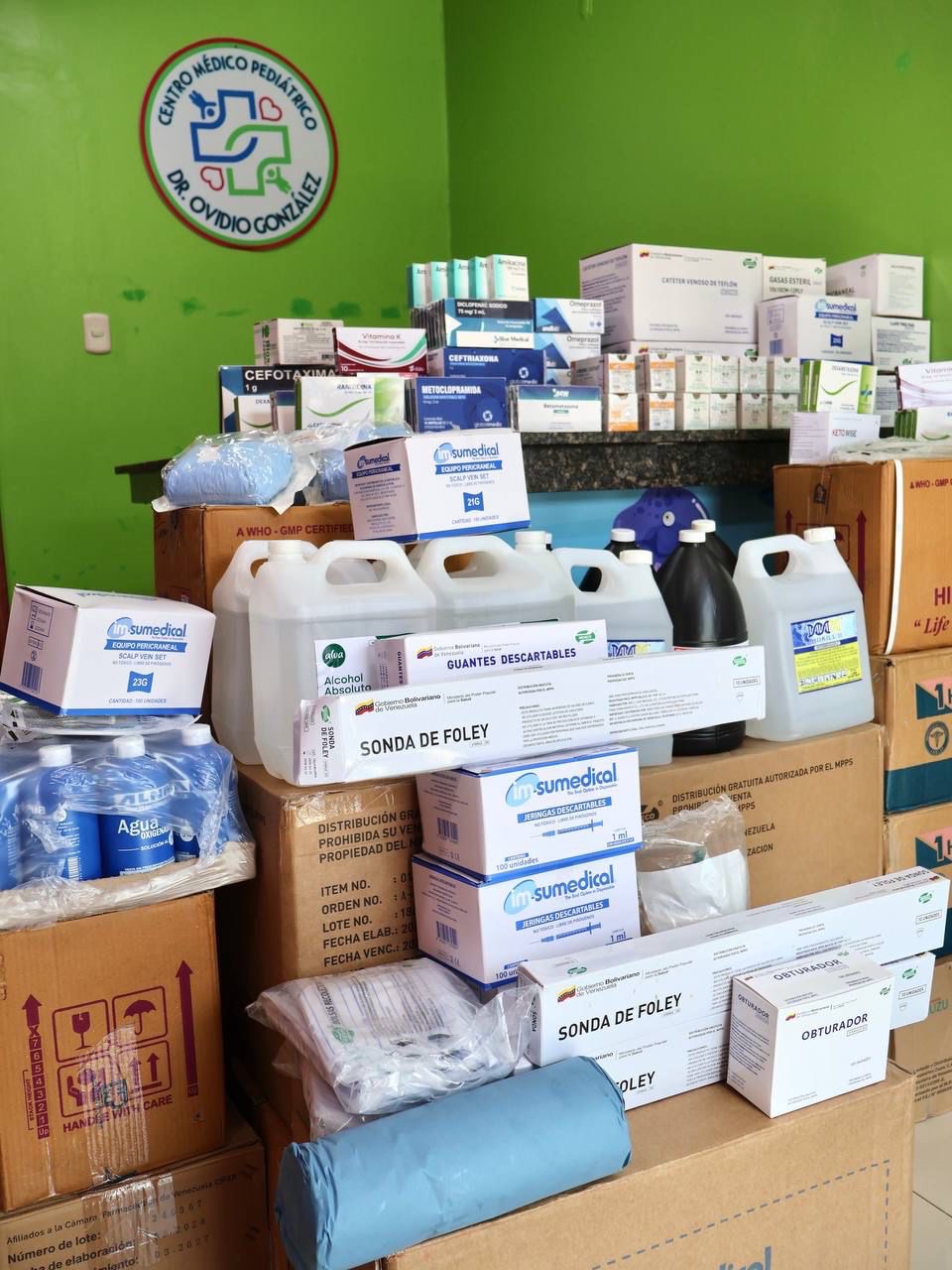 Mas de 5mil insumos médicos fueron entregados a la clínica pediátrica Dr. Ovidio González de&nbsp;Píritu