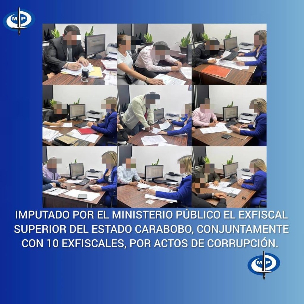 Imputado por el MP el exfiscal superior de Carabobo y otros 10 exfiscales por&nbsp;corrupción