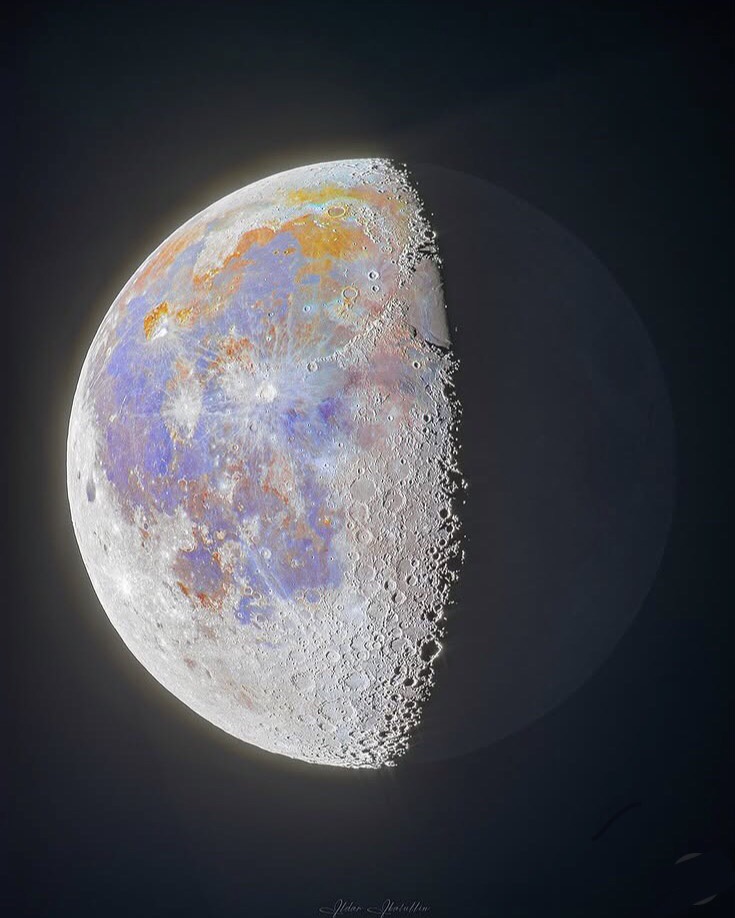 Revelan Espectacular Imagen de la Luna y su Riqueza Mineral&nbsp;Oculta