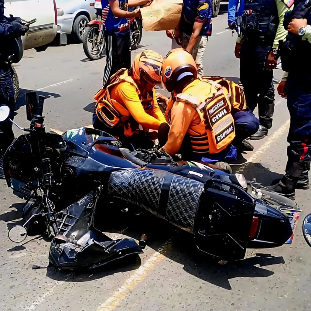 Motorizado resultó herido tras colisión en la avenida Fuerzas Armadas de&nbsp;Barcelona