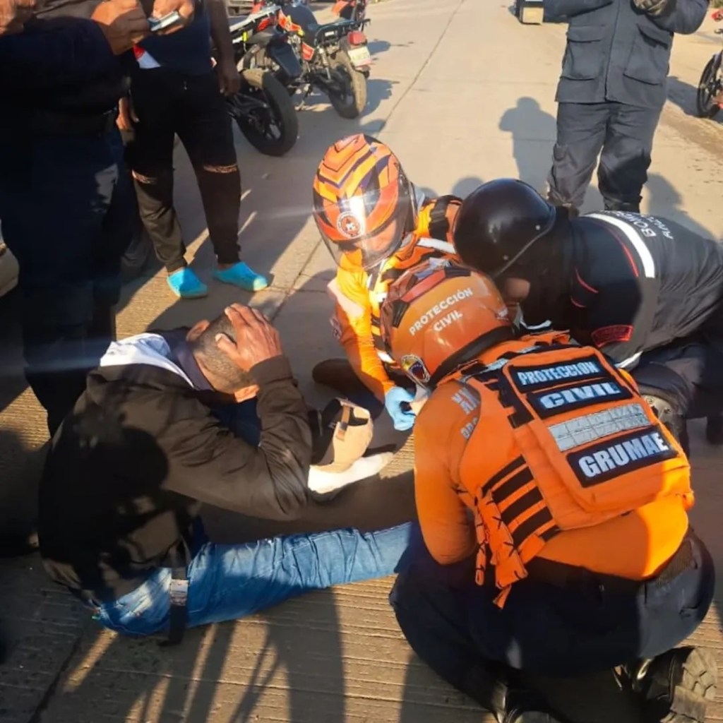 Colisión en la Zona Industrial de Barcelona dejó un motorizado&nbsp;herido