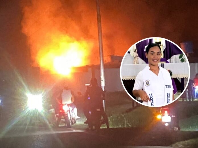 Mujer sufrió graves quemaduras tras ser prendida en fuego presuntamente por su&nbsp;pareja&nbsp;