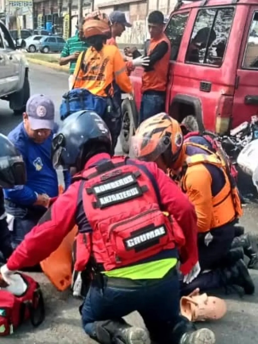 Colisión Múltiple en la Avenida Municipal de Puerto La Cruz dejó Dos&nbsp;Lesionados