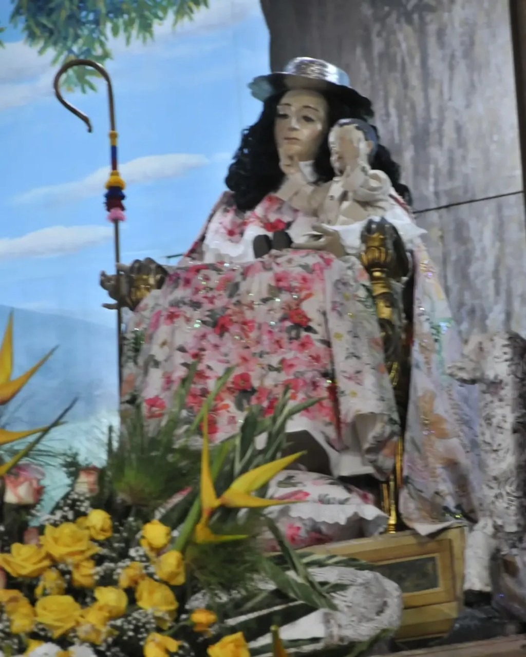 La imagen de la Divina Pastora bajó al encuentro de su&nbsp;feligresía