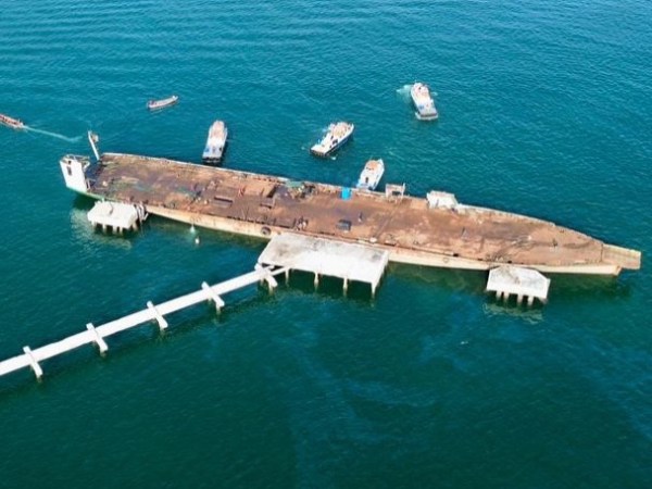 Culminan los trabajos de reflote del ferry “Concepción&nbsp;Mariño”