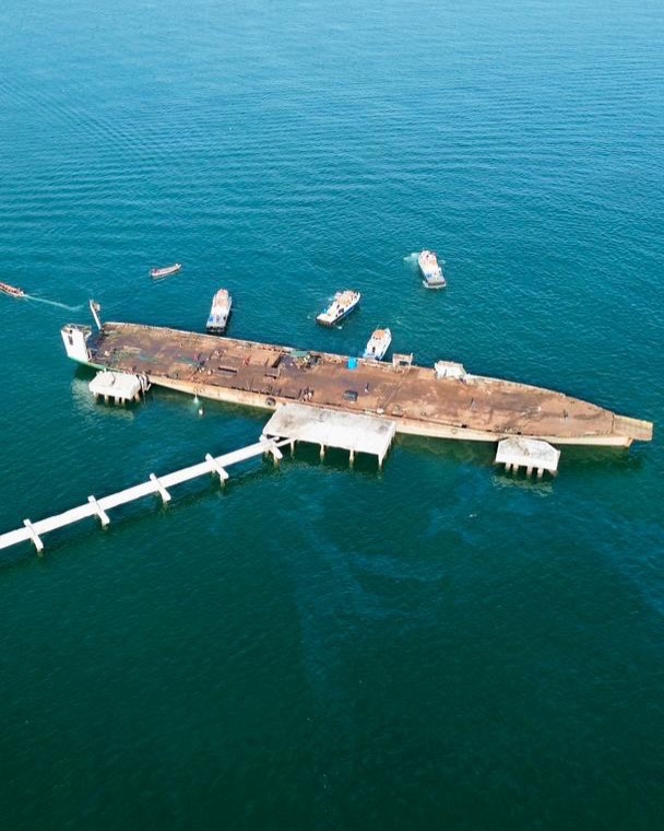 Culminan los trabajos de reflote del ferry “Concepción Mariño”