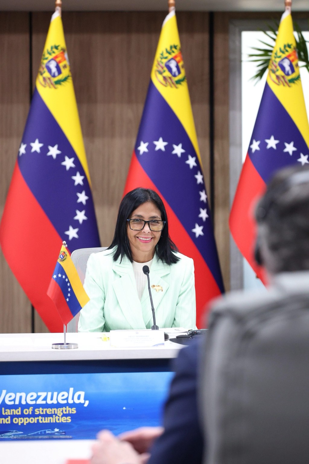 EE. UU. reconoce a Delcy Rodríguez como jefa de Estado de Venezuela ante tribunal de Nueva&nbsp;York