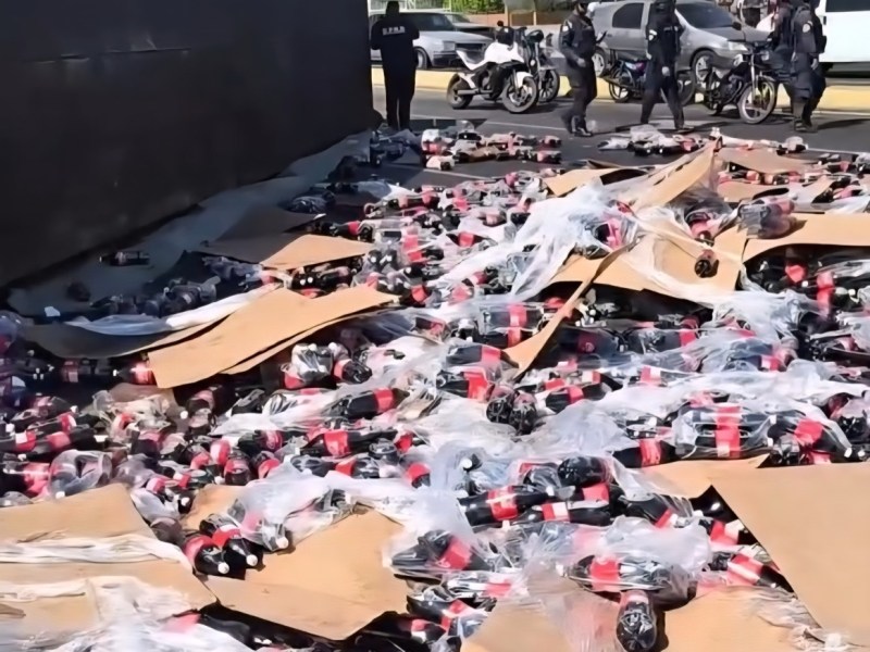 Volcó camión cargado de Coca-Cola en&nbsp;Maracaibo