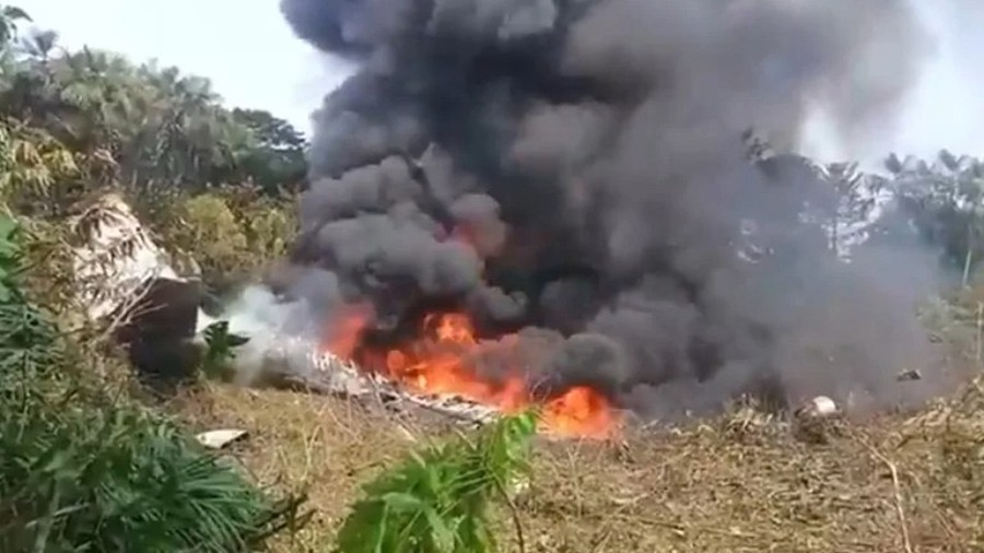 Reportan 90 fallecidos en accidente de avión de la Fuerza Aérea en&nbsp;Colombia