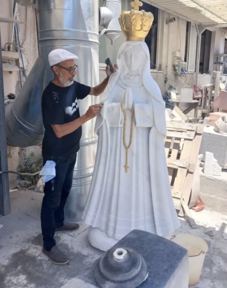 Llegó a Margarita imagen de la Virgen del Valle esculpida en mármol de&nbsp;Carrara