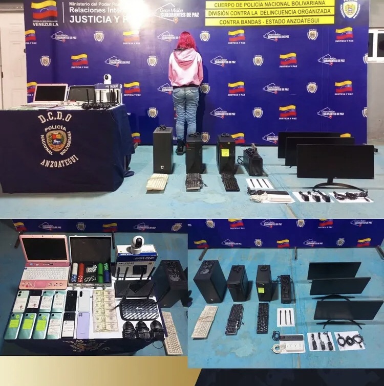 Desmantelaron centro de apuestas clandestinas en Lechería y detuvieron a una mujer