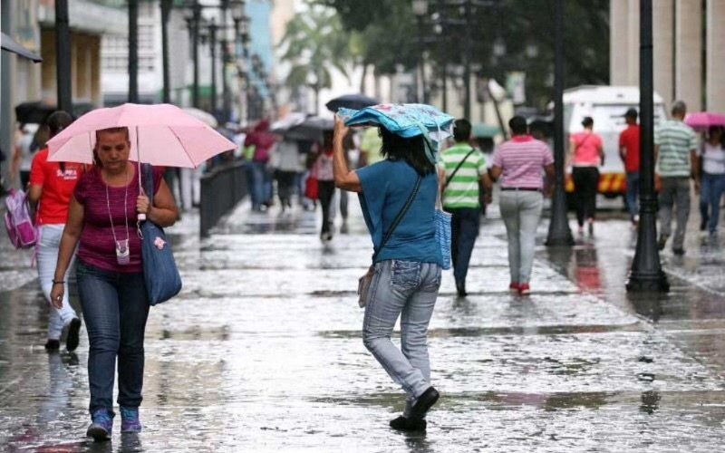 Inameh prevé martes de lluvias y actividad eléctrica en gran parte del país