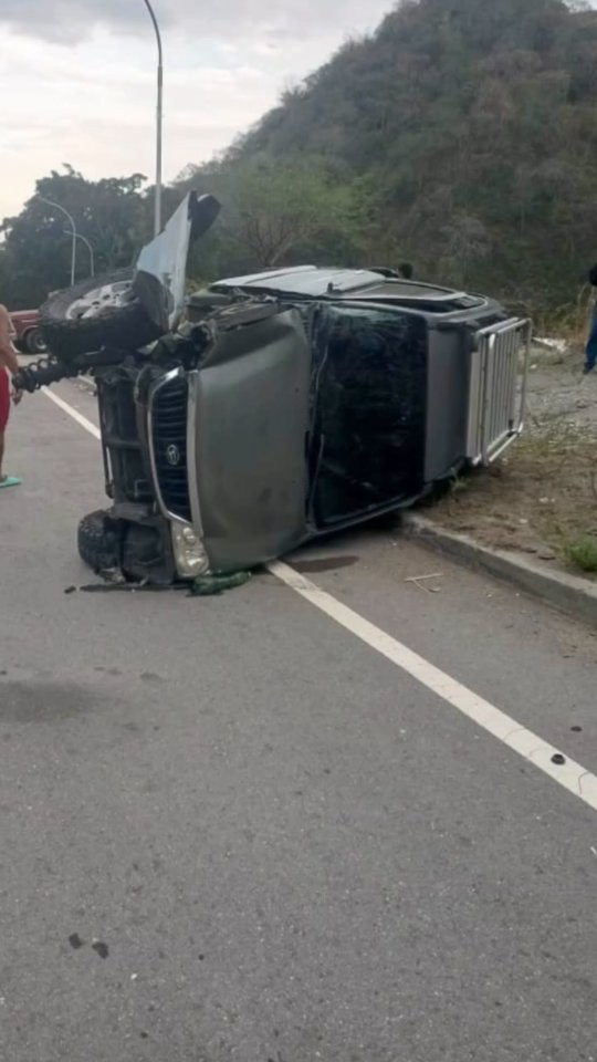 Choque cuádruple en la autopista GMA dejó un herido tras falla mecánica de un vehículo de carga