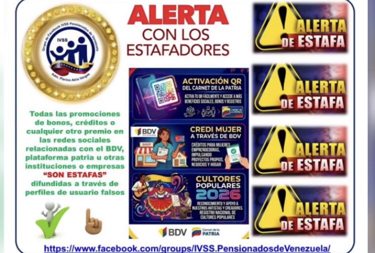 IVSS alerta a pensionados sobre nuevas modalidades de estafa digital en ...