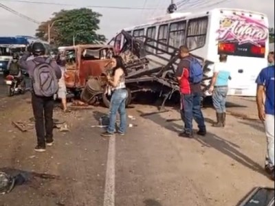 Varios heridos tras colisión múltiple en la vía La Raiza del estado&nbsp;Miranda
