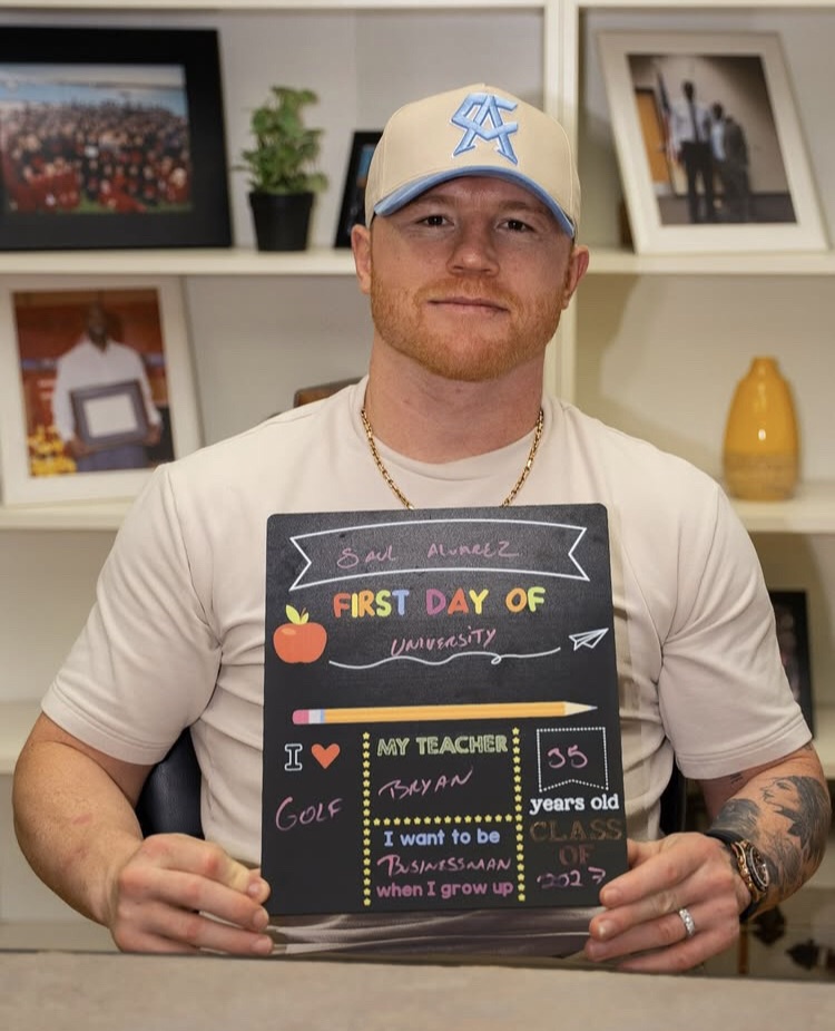 “Nunca es tarde para empezar»: Canelo Álvarez regresa a la universidad&nbsp;