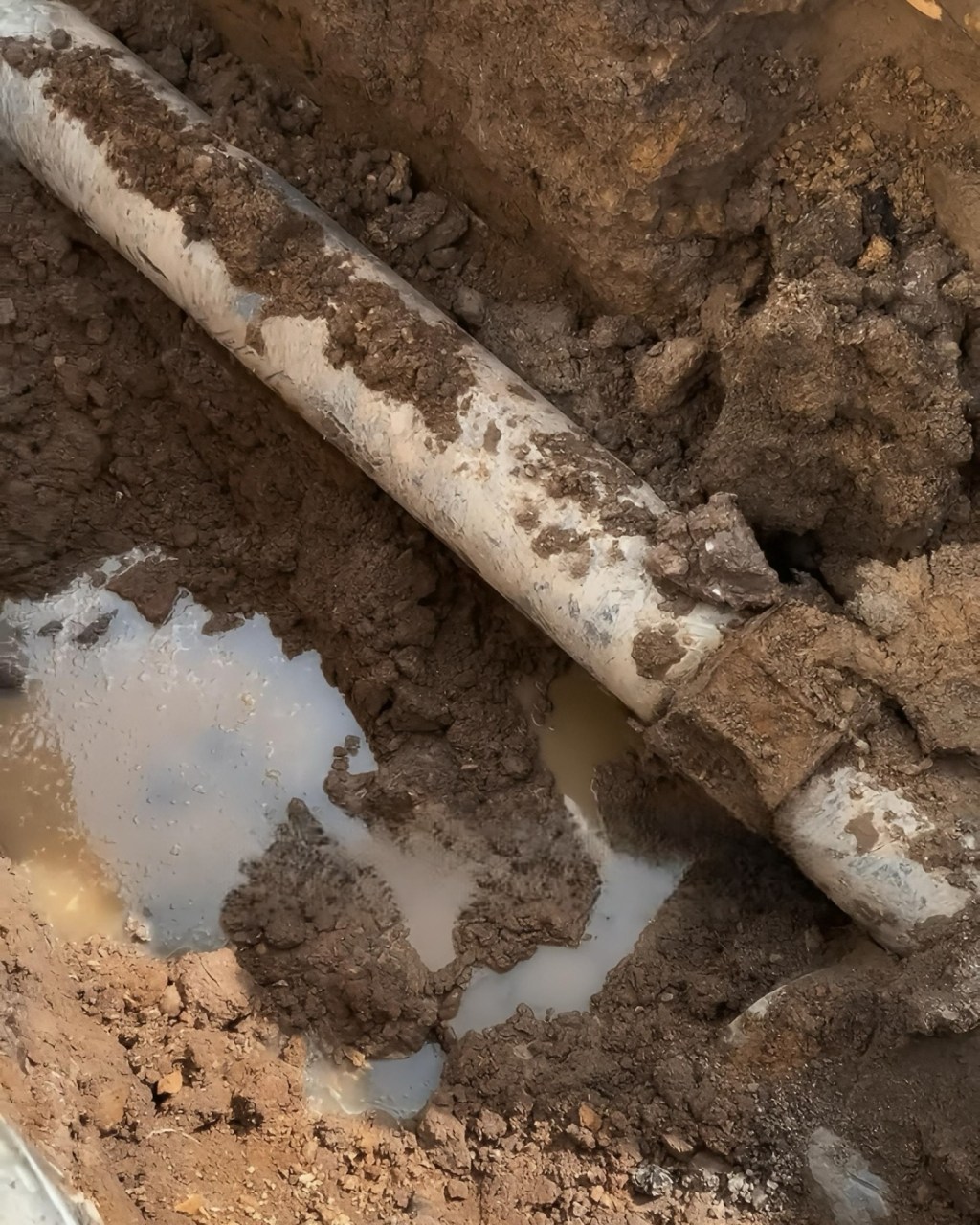 Ejecutan trabajos de reparación de tubería de doce pulgadas en&nbsp;Guanta