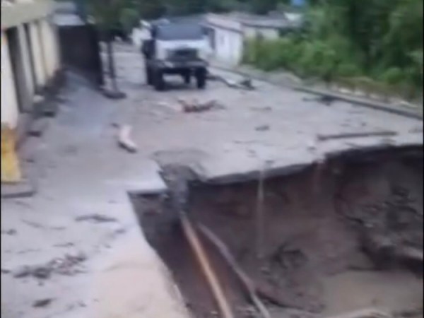 Lluvias provocaron el socavamiento de un puente en&nbsp;Boconó