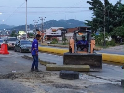 Inician la remoción de brocales del BTR en la avenida&nbsp;Intercomunal