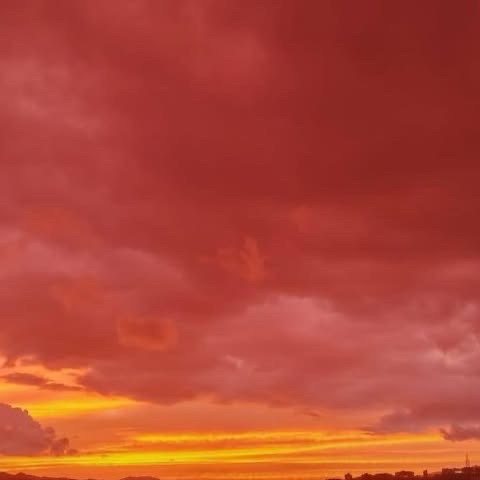 Cielo teñido de rojo: el inusual atardecer que cautivó a&nbsp;Venezuela&nbsp;