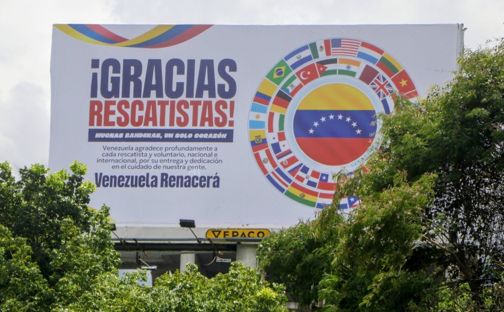 Mensajes de agradecimiento a rescatistas aparecieron en&nbsp;Caracas&nbsp;